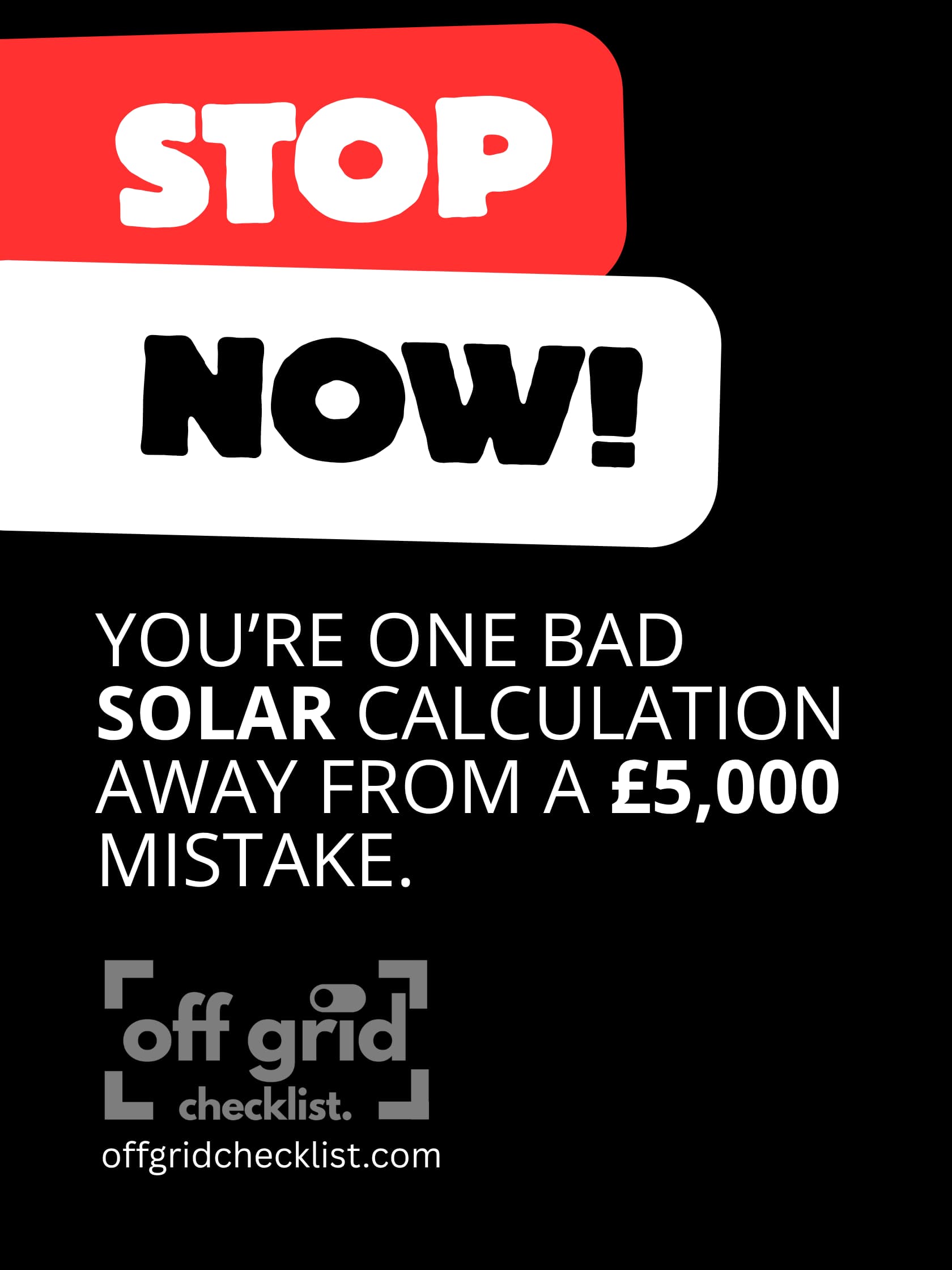 Living Off-Grid Solar Power Checklist