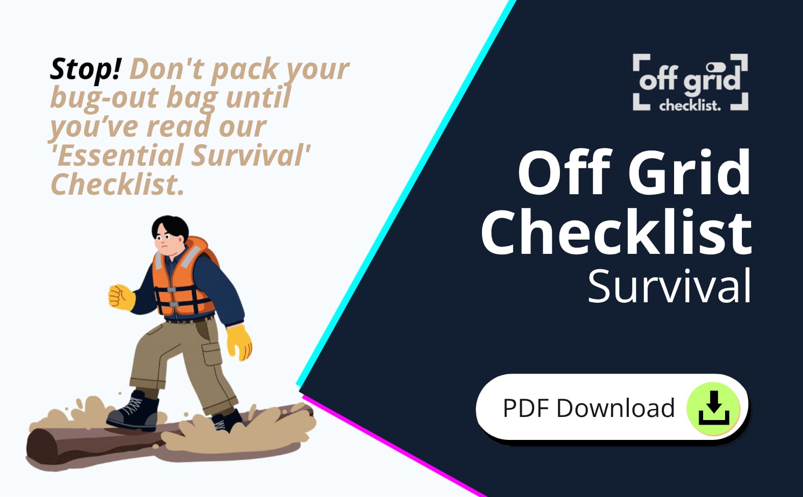 Off-Grid Survival Checklist 2026 Bug-Out Bag & Long-Term Readiness SOP