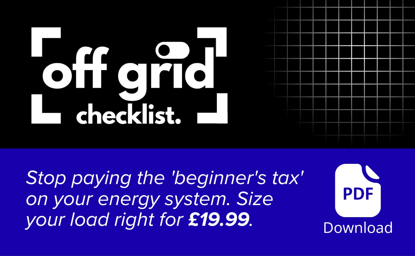 Structured FAQ categories for living off the grid for beginners book.